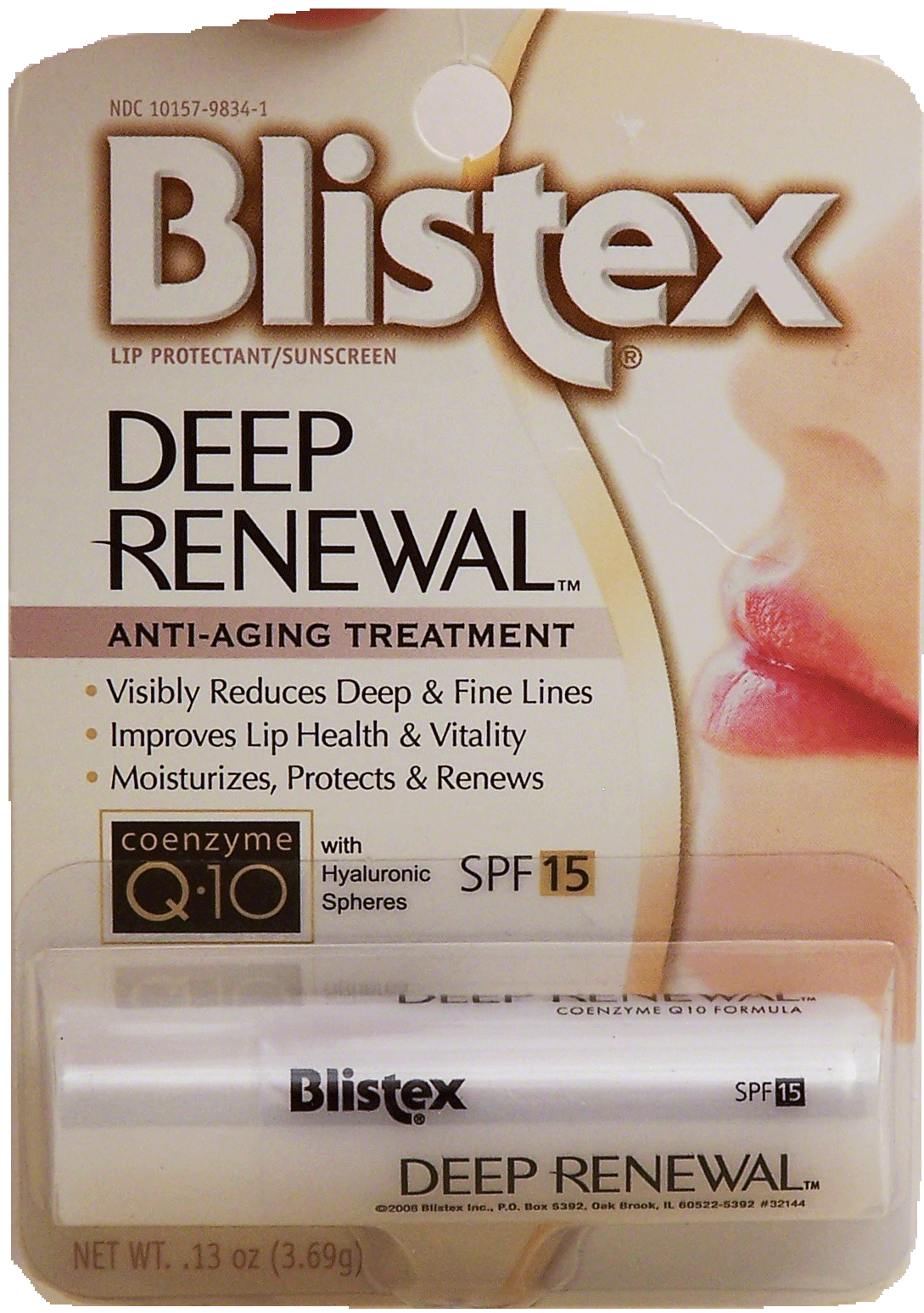 Blistex Deep Renewal lip protectant/sunscreen, anti-aging treatment, 1-stick Full-Size Picture